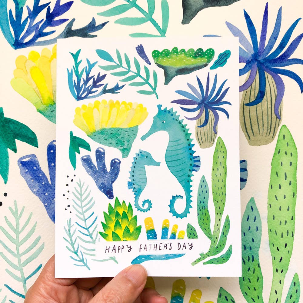 Seahorse Father's Day Greeting Card
