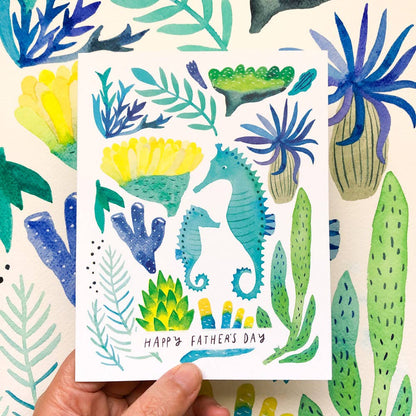 Seahorse Father's Day Greeting Card