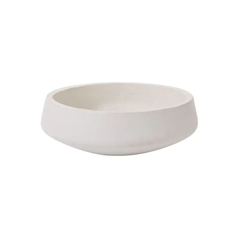 Newport White Low Bowl