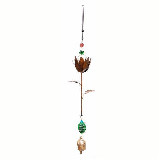 Moksha Coppertone Lotus On A Stick Beads & Bell
