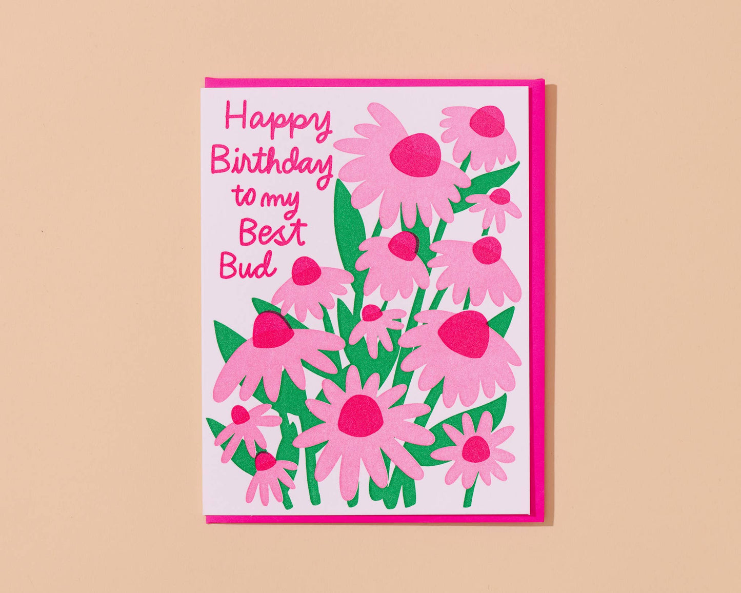 Best Bud Birthday Greeting Card
