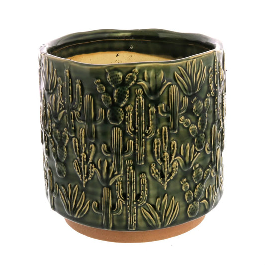 Cactus Motif Cachepot Large