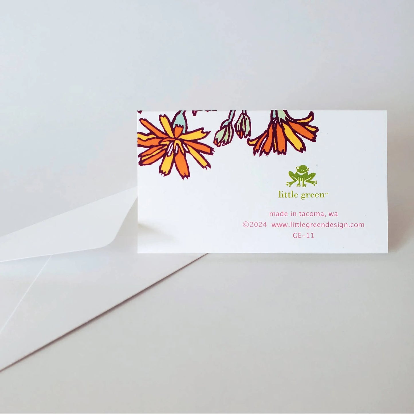 Lotus & Daisy Mini Note Card Set of 8 Gift Tags