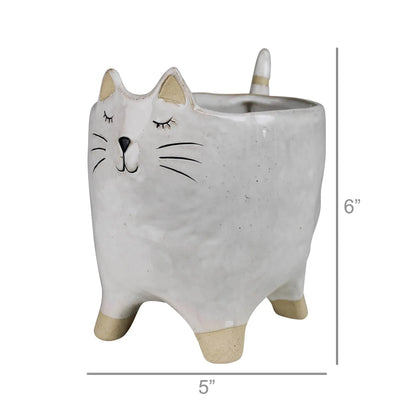 Cat Cachepot, Ceramic