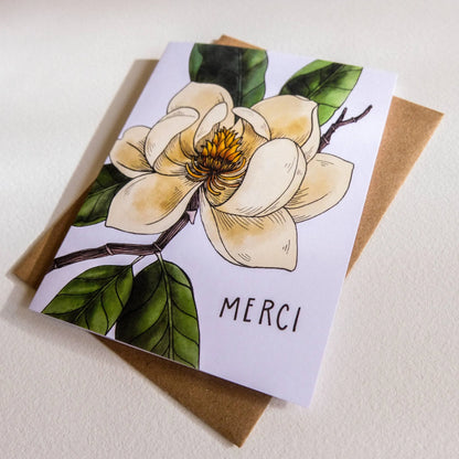 Merci Magnolia Card