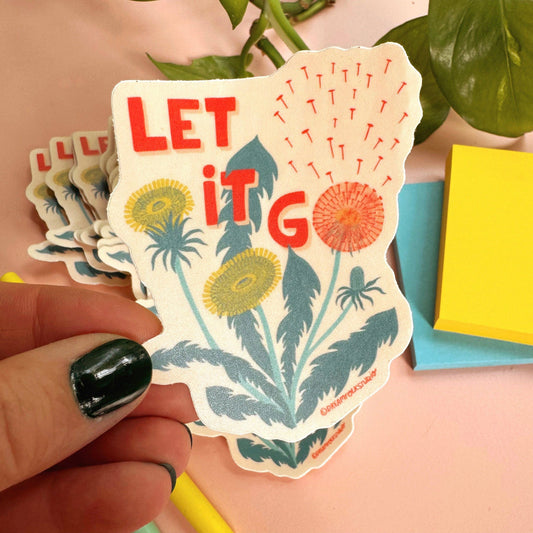 Let it Go Dandelion Sticker
