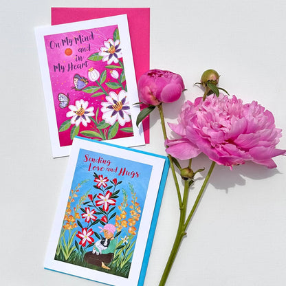 On My Mind and in My Heart Card (Blank Inside)