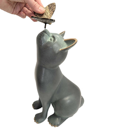 Curious Cat Garden Sculpture