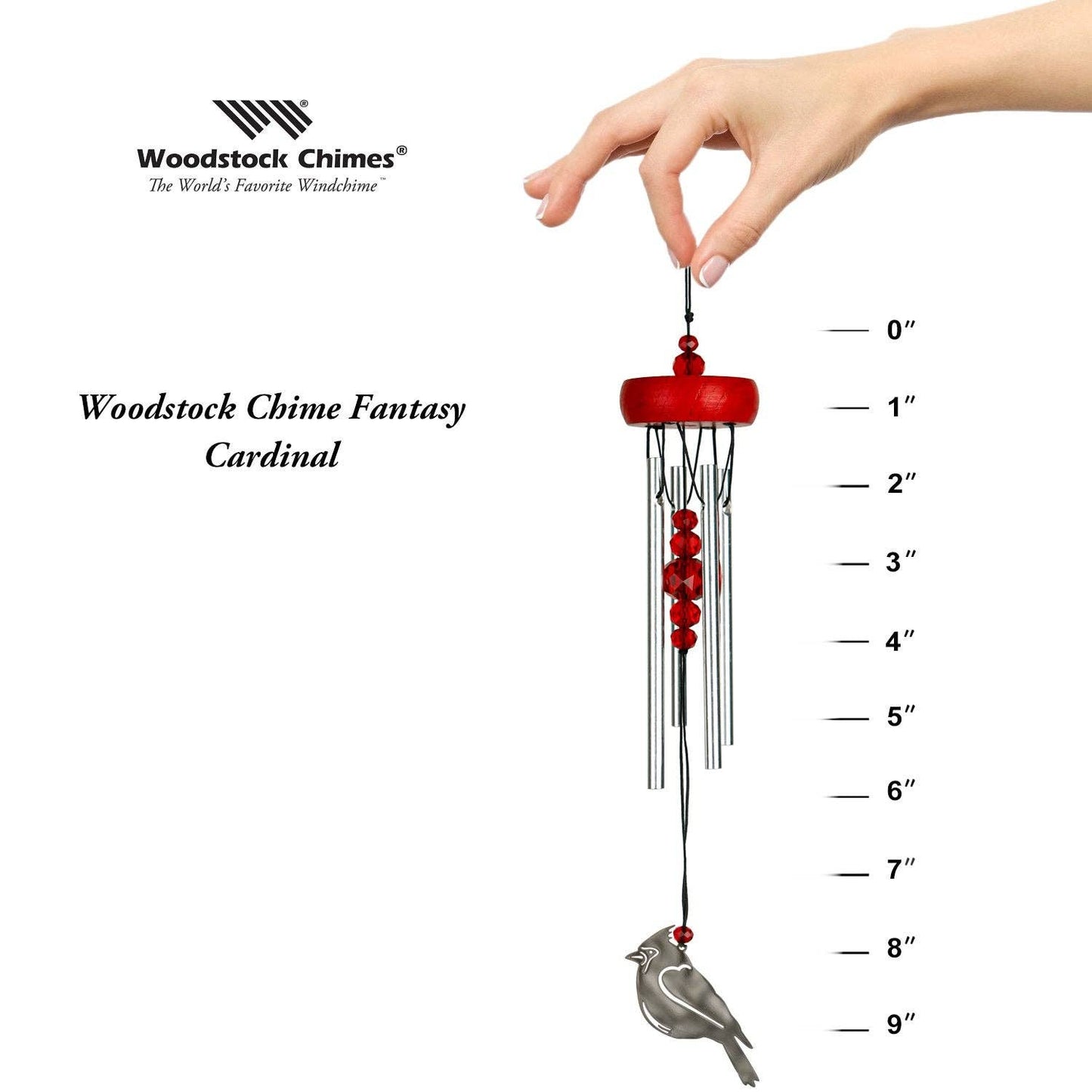 10 in. Woodstock Fantasy™ Cardinal Chime