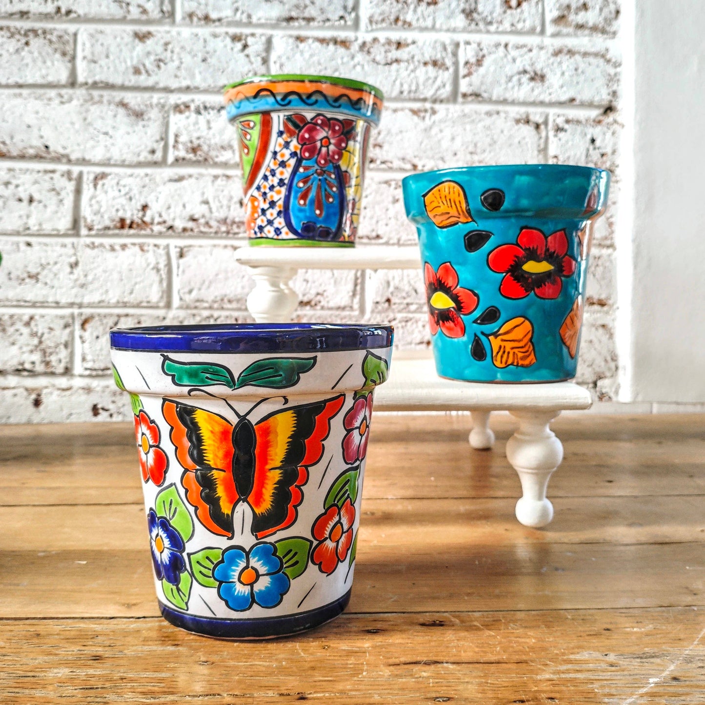 Mexican Talavera Classic Flower Pot