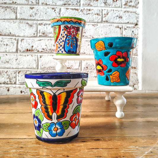 Mexican Talavera Classic Flower Pot