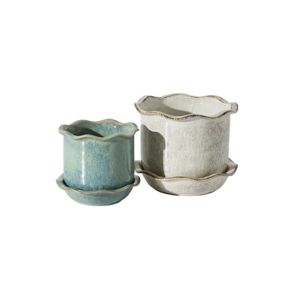 Aurina Pot with Saucer