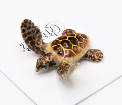 Porcelain Captain the Deep Sea Turtle Figurine