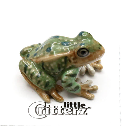 Porcelain Rana The Leopard Frog Figurine