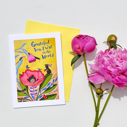 Grateful You Exist in the World (Blank Inside)