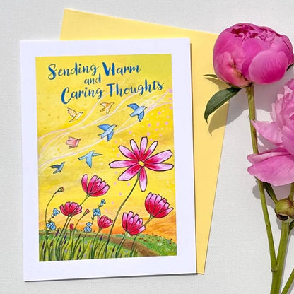 Sending Warm and Caring Thoughts (Blank Inside)