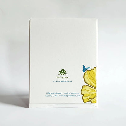 I Love to Watch You Fly Graduation Congratulations Card