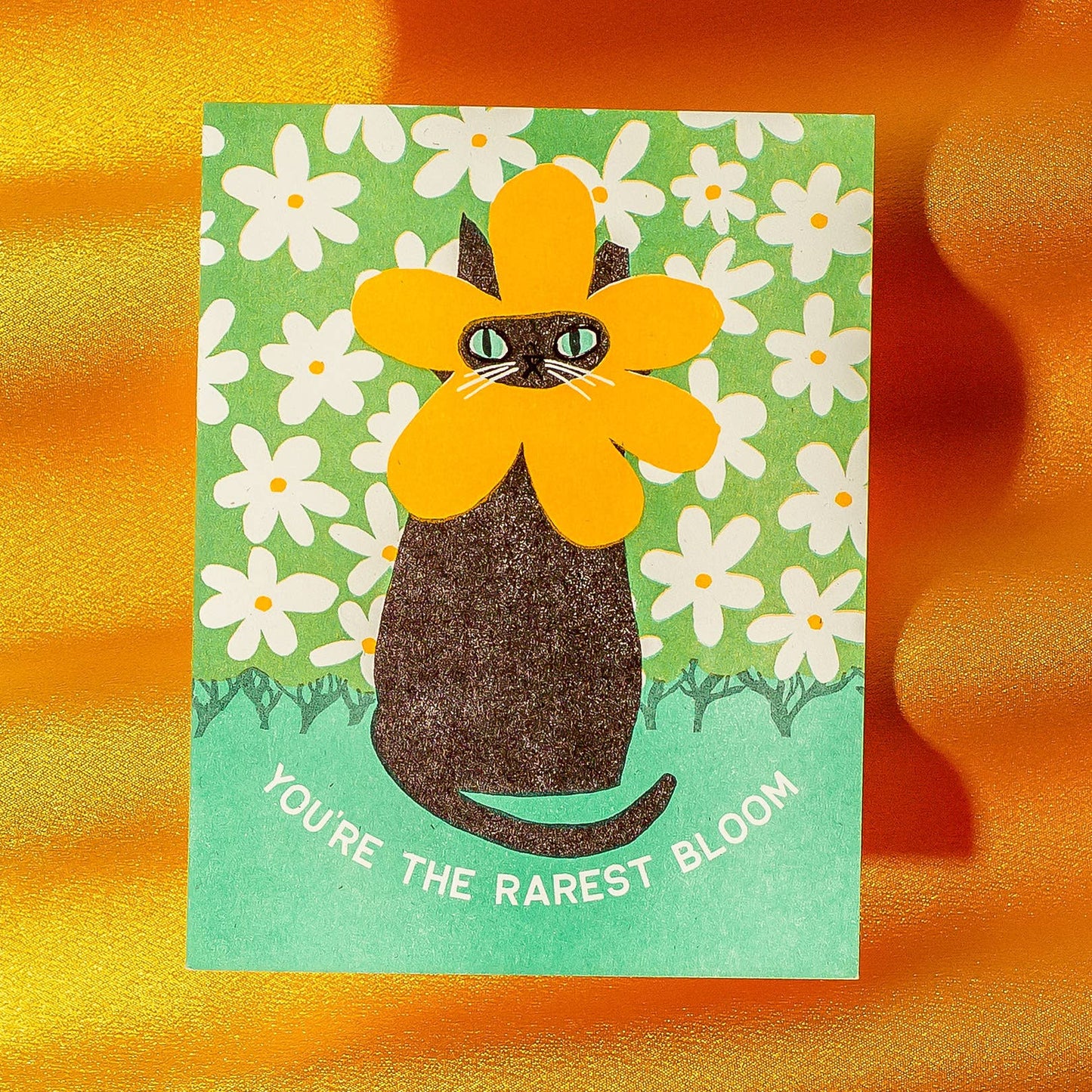 Rarest Cat Bloom Greeting Card