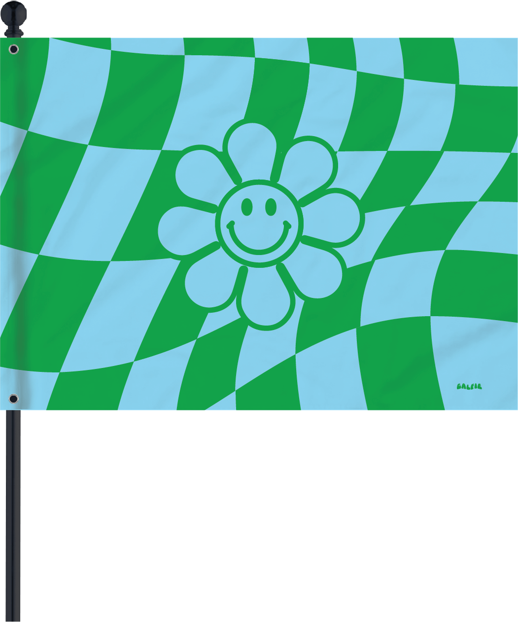 Checkered Daisy Flag