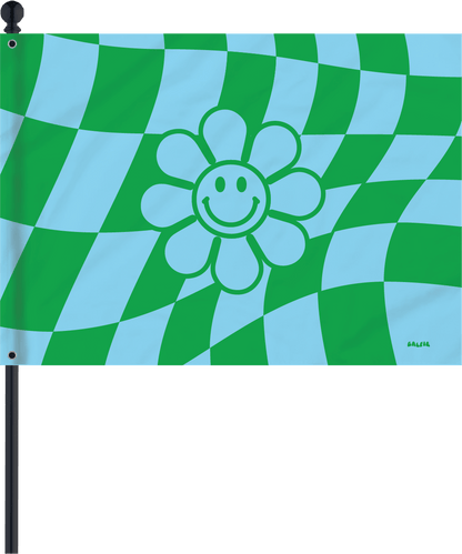 Checkered Daisy Flag