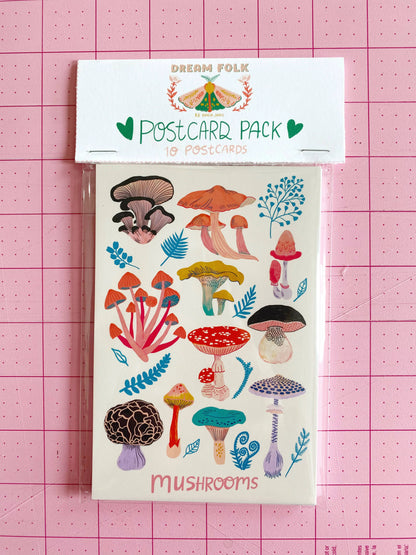 Mushroom Postcard Pack - 10 postcards