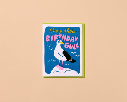 Birthday Gull Greeting Card
