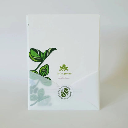 Botanical Spring Trillium Blank Greeting Card