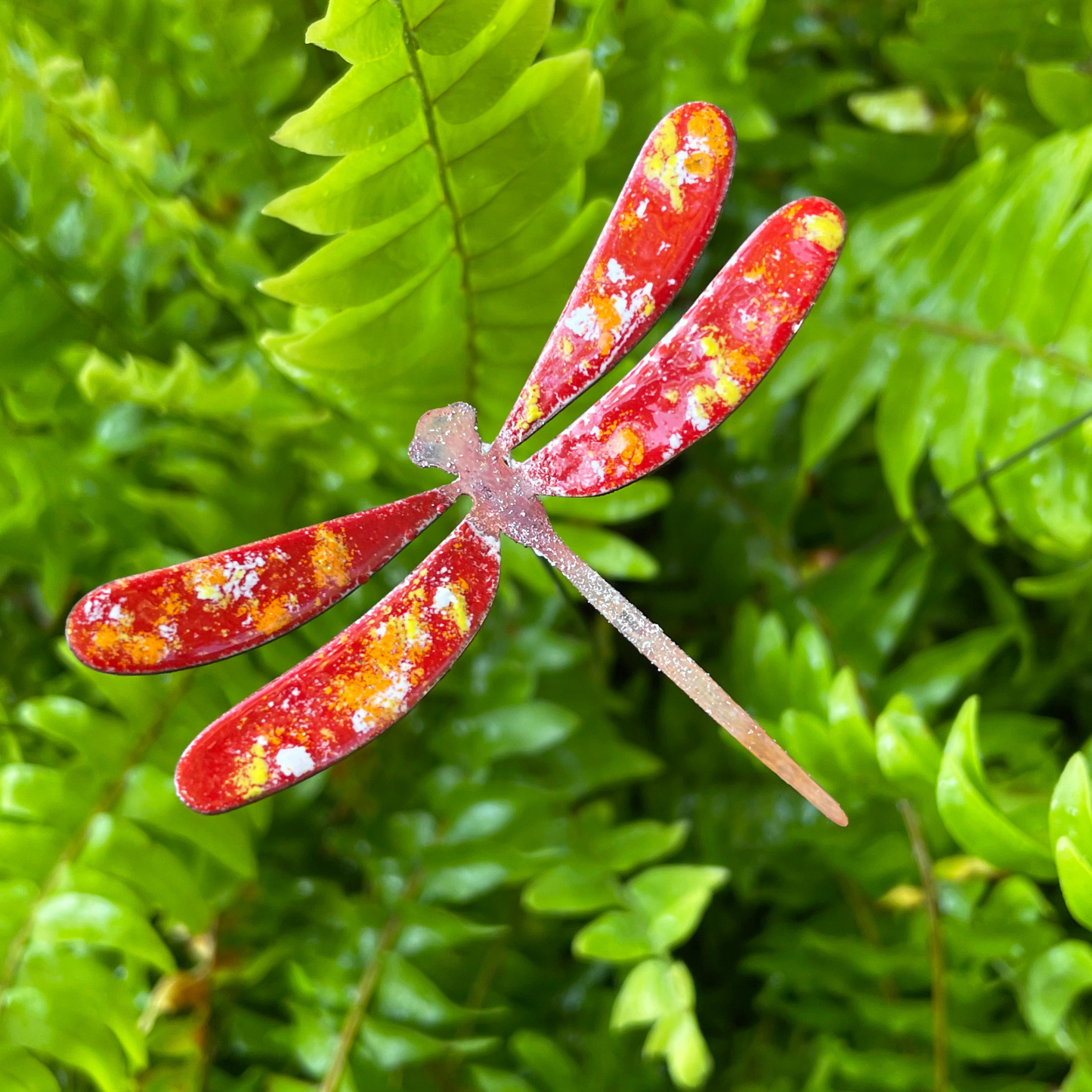 Copper Enamel Dragonfly