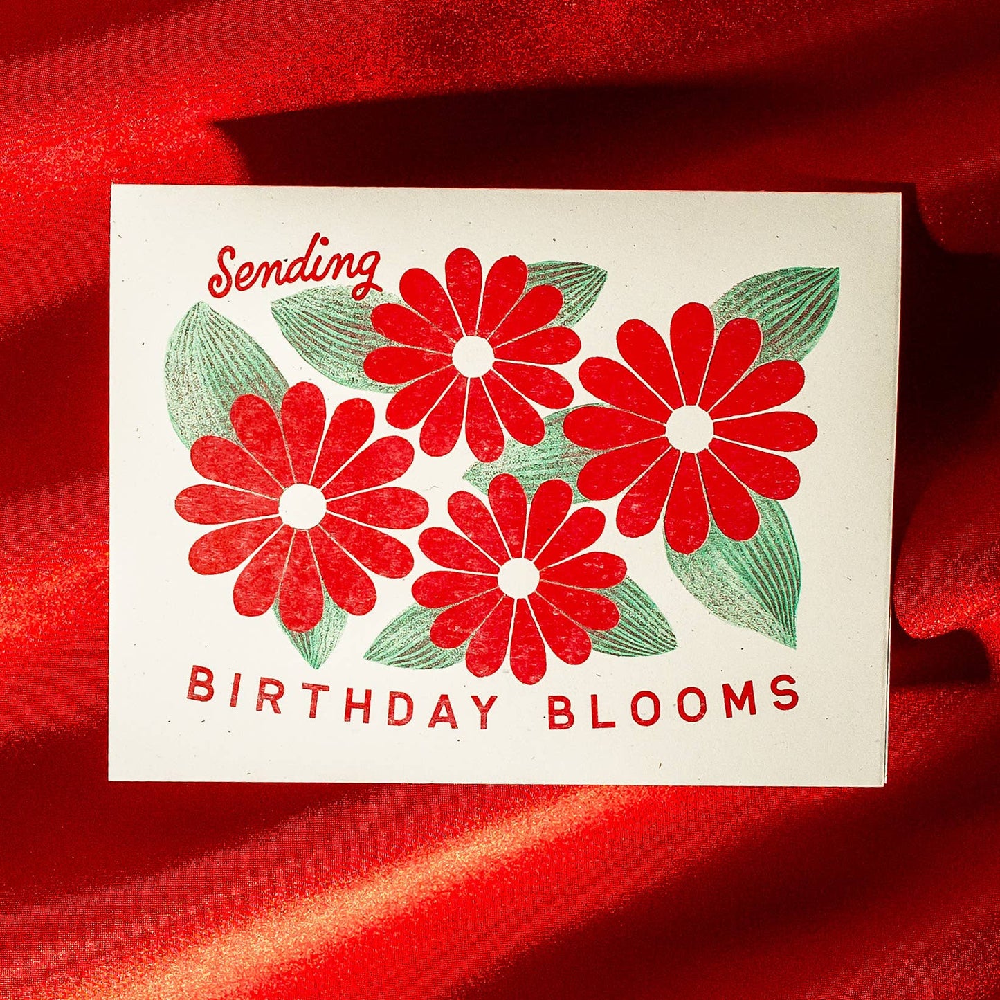 Sending Birthday Blooms Greeting Card