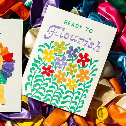 Ready to Flourish Floral Greeting Card