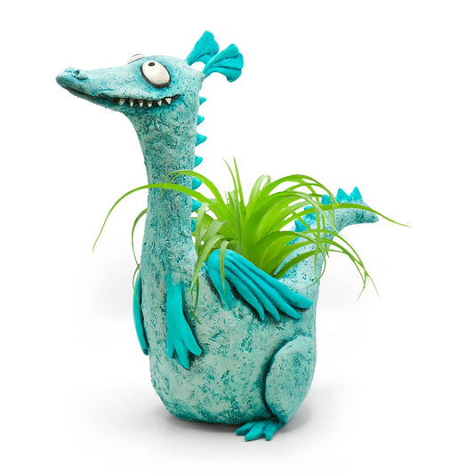 Drake Teal Dragon Blobhouse Planter