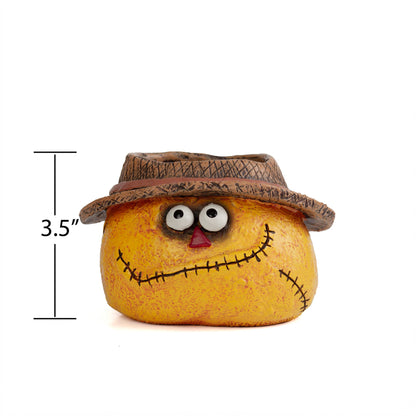 Strawman Dan Scarecrow Blobhouse Planter