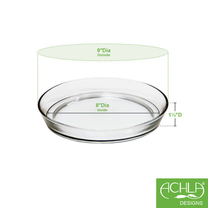 9 in. Glass Tray