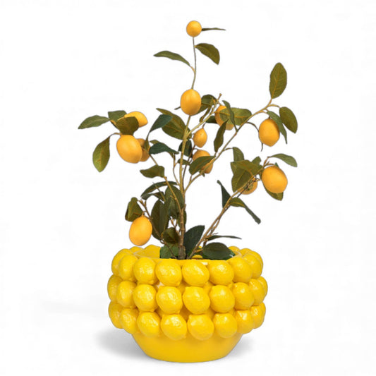 Sculpted Lemon Planter