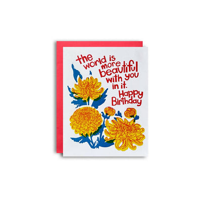 Beautiful Birthday Mums Greeting Card