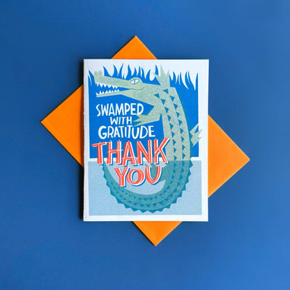 Swamped With Gratitude Thank You Card