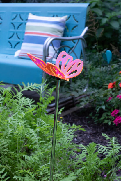 Fluorescent Butterfly stake - Butterfly garden