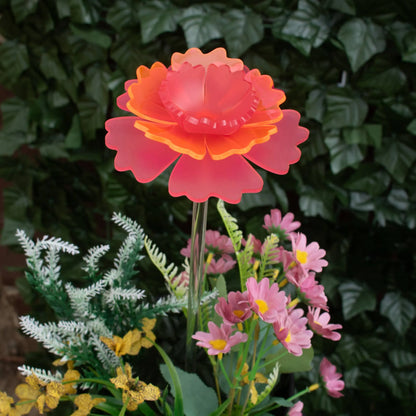 Mother's Day Carnation - Handmade glowing garden stake