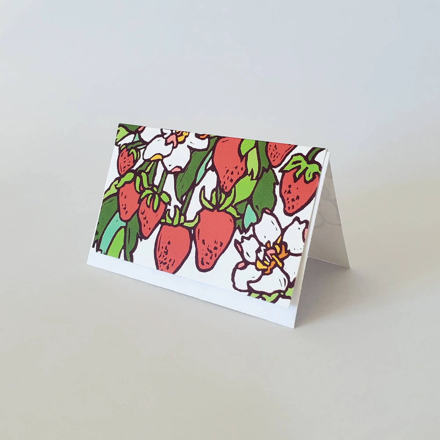 Strawberry & Blueberry Mini Note Card Set of 8 Gift Tags