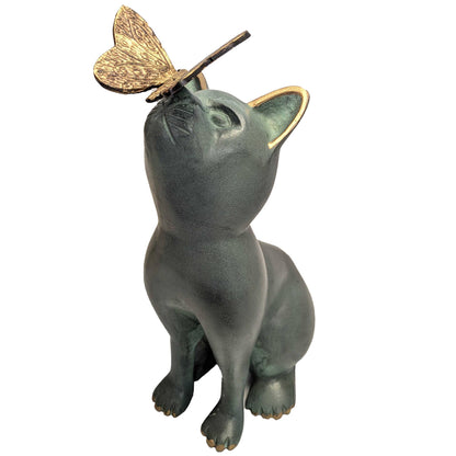 Curious Cat Garden Sculpture