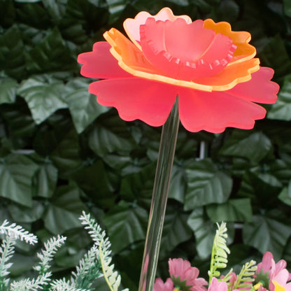 Mother's Day Carnation - Handmade glowing garden stake