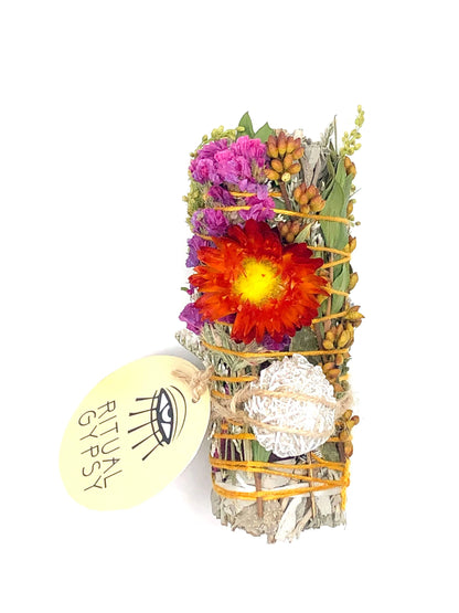 Ritual Wand + Desert Rose I White Sage Smudge Stick
