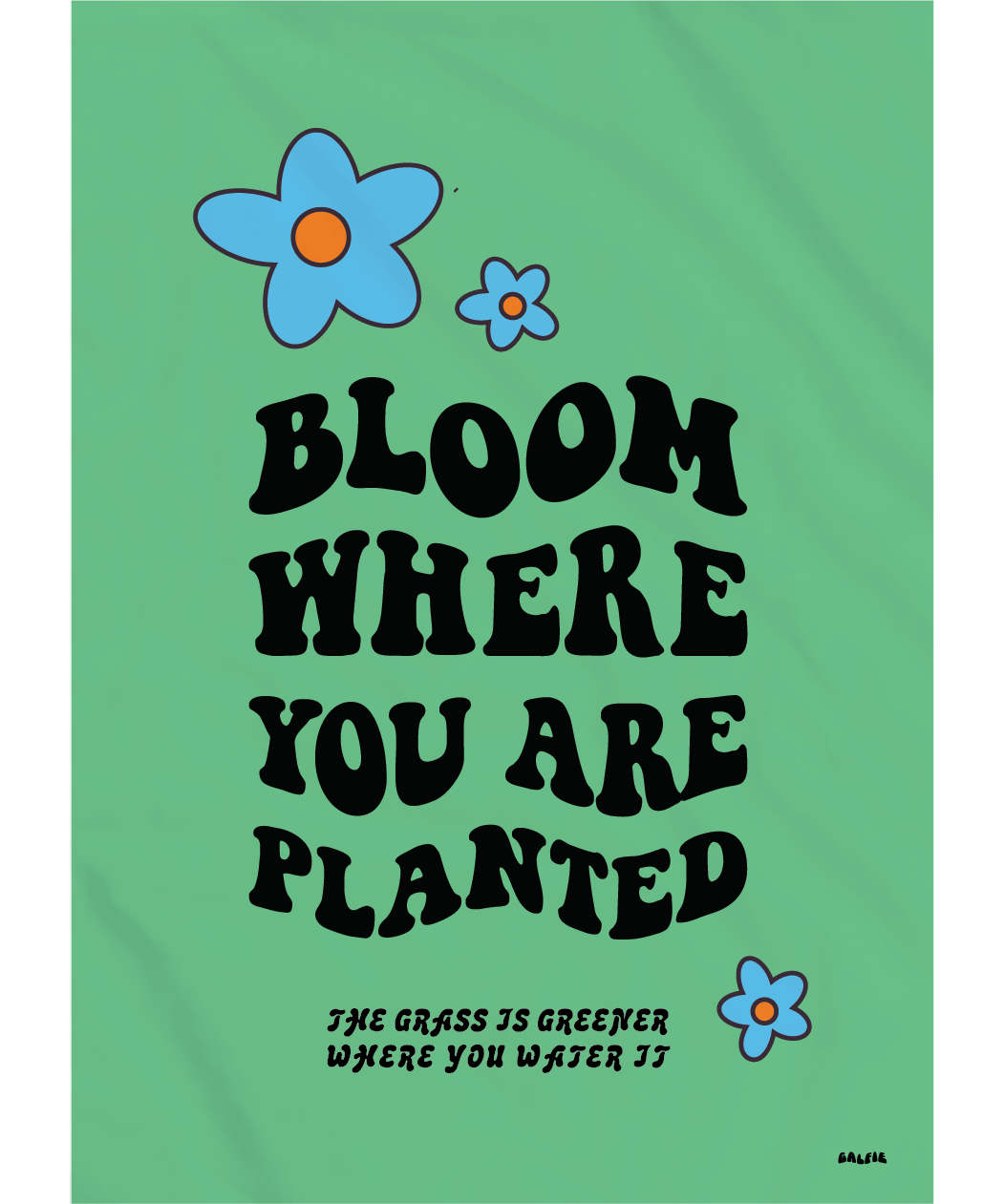 Bloom Where Planted Garden Flag