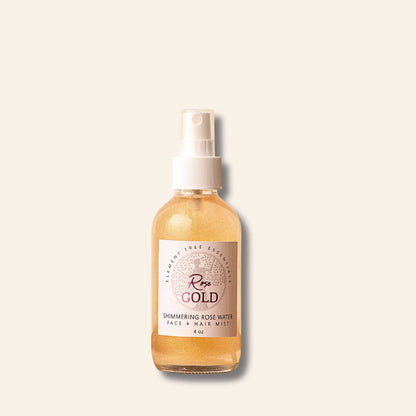 Element Tree Essentials Rose Gold Amber Glass Lotion Candle