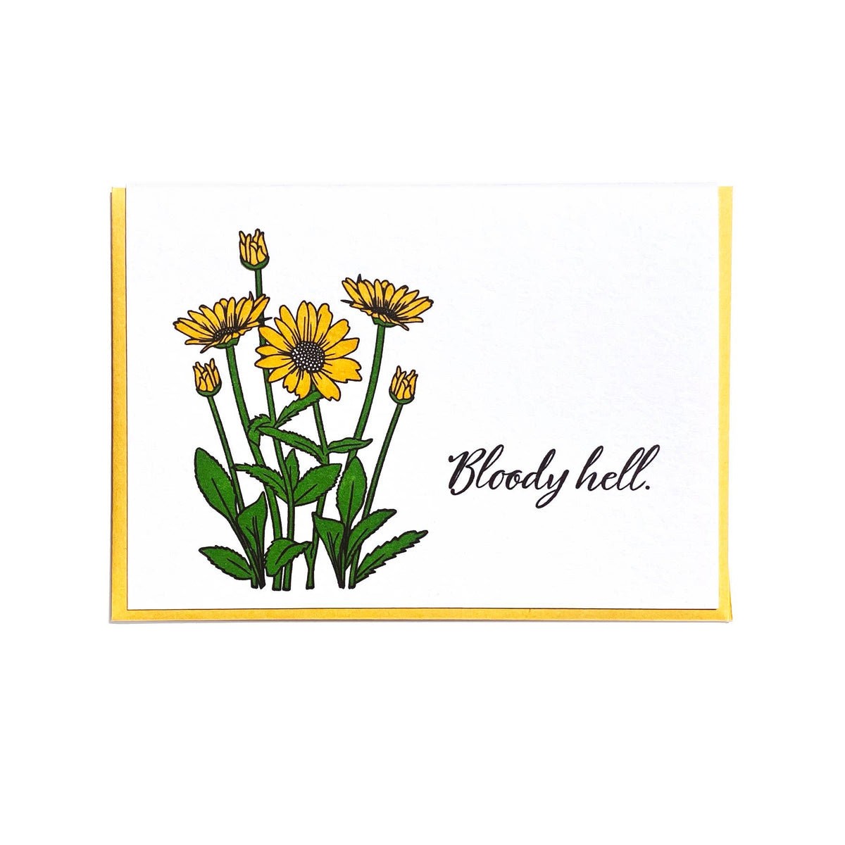 Bloody Hell Letterpress Greeting Card