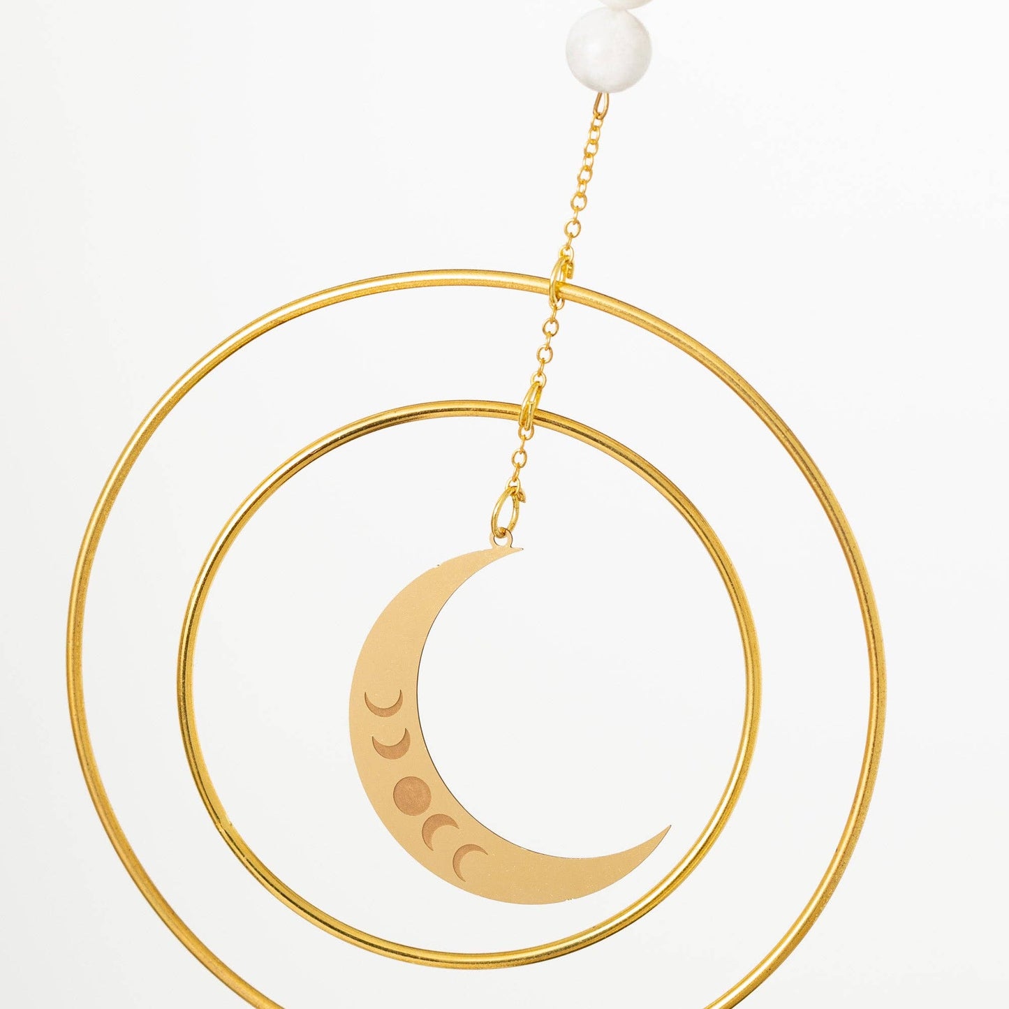 Woodstock Crescent Moon Stone Suncatcher