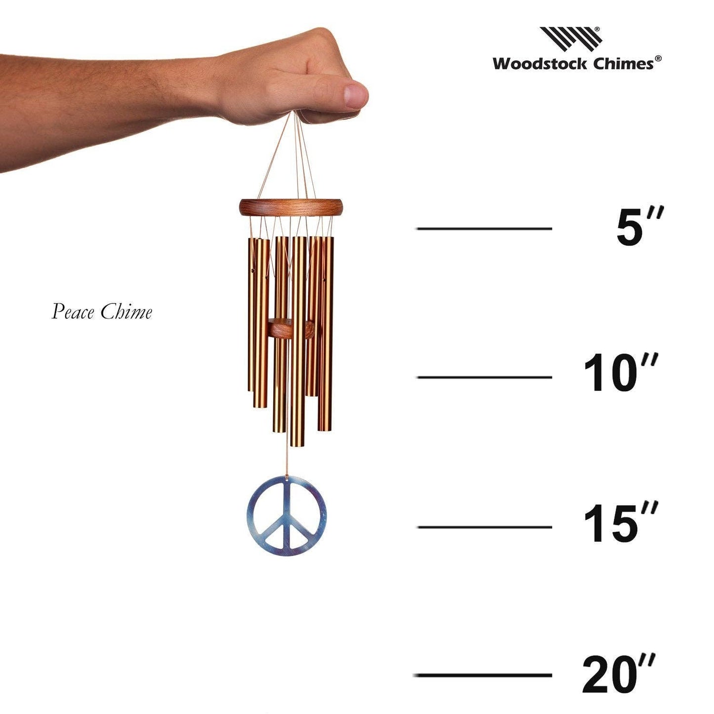 16 in. Woodstock Peace Chime