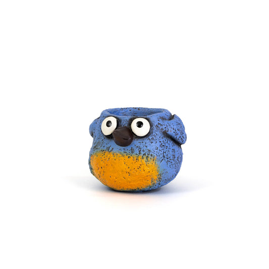 Baby Blue Winkle Bird Blobhouse® Planter