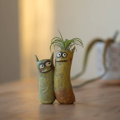 The Sisters Blobhouse Planter in Yellow/Green