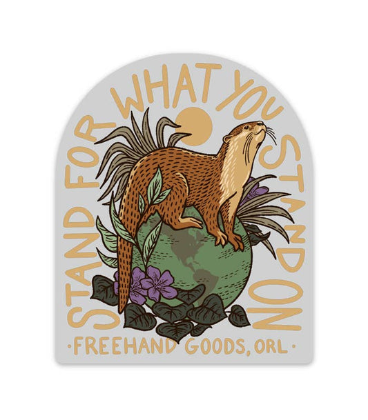 Otter Clear Sticker